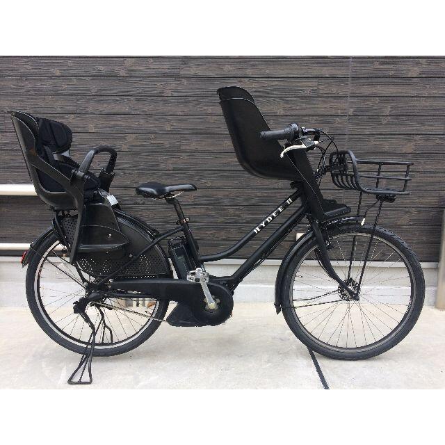 BRIDGESTONE - 地域限定　ハイディツー　三人乗り　12,3AH　黒　神戸市　電動自転車
