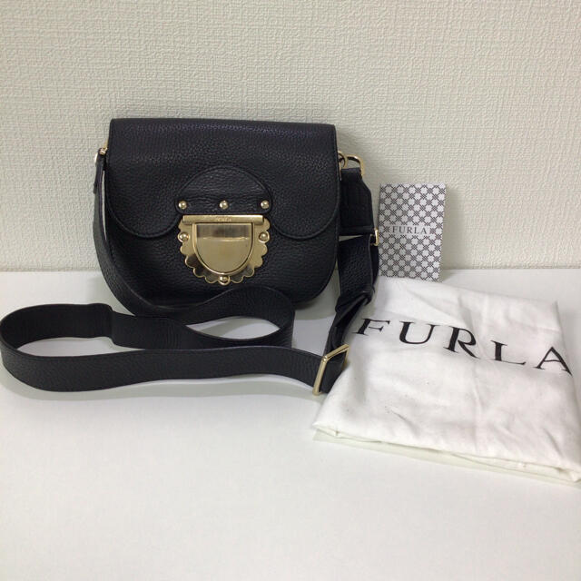 FURLA - FURLA レザー ショルダーバッグ レコレーター