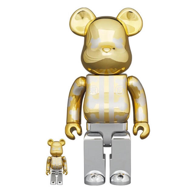 BE@RBRICK はっぴ東京 金メッキ 100％ & 400％