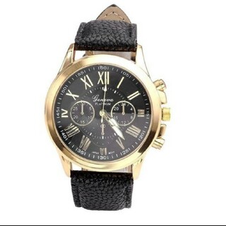 レディース 腕時計 ブラック×ピンクゴールド(腕時計)