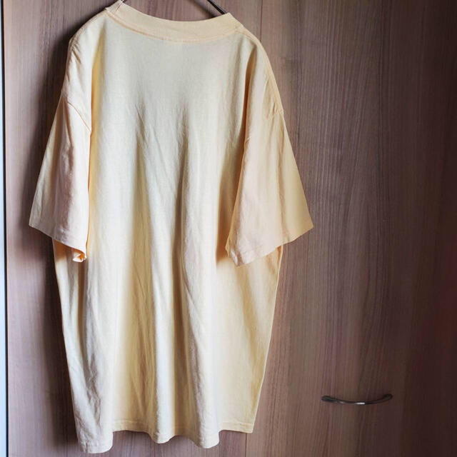 US古着 Tシャツ 発泡プリント 太陽神 インティ インカ アリゾナ アート 黄 メンズのトップス(Tシャツ/カットソー(半袖/袖なし))の商品写真