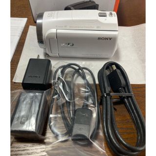 ソニー(SONY)のSONY HDR-CX680 ビデオカメラ Handycam /ホワイト(ビデオカメラ)