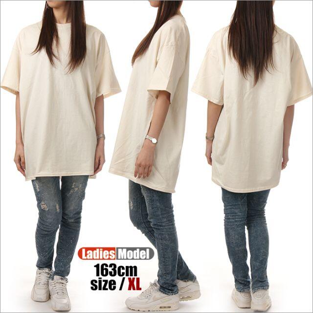 GILDAN(ギルタン)の【新品】ギルダン 半袖 Tシャツ XL ナチュラル 無地 レディース レディースのトップス(Tシャツ(半袖/袖なし))の商品写真