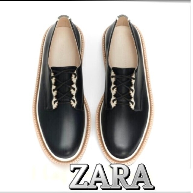 ZARA(ザラ)のザラ  オックスフォードシューズ レースアップ レディースの靴/シューズ(ローファー/革靴)の商品写真