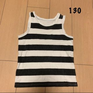 タンクトップ　130㎝　ボーダー　ランニング(Tシャツ/カットソー)