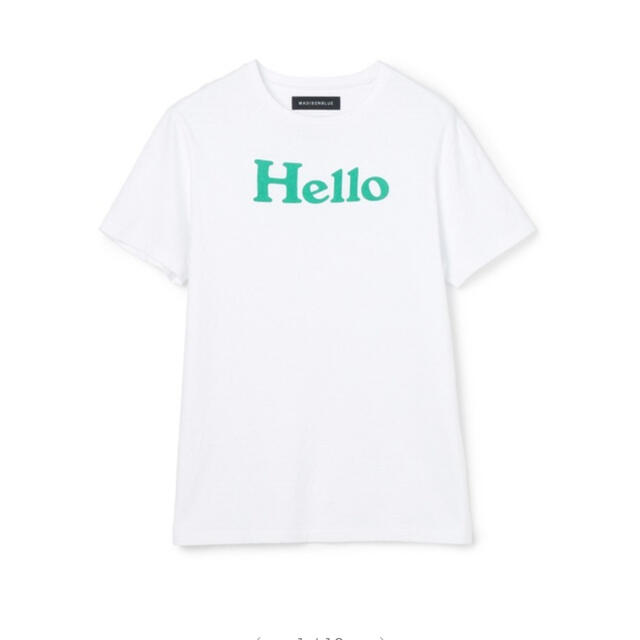 Tシャツ(半袖/袖なし)美品　マディソンブルー  Hello ハロー　Tシャツ　エストネーション　別注