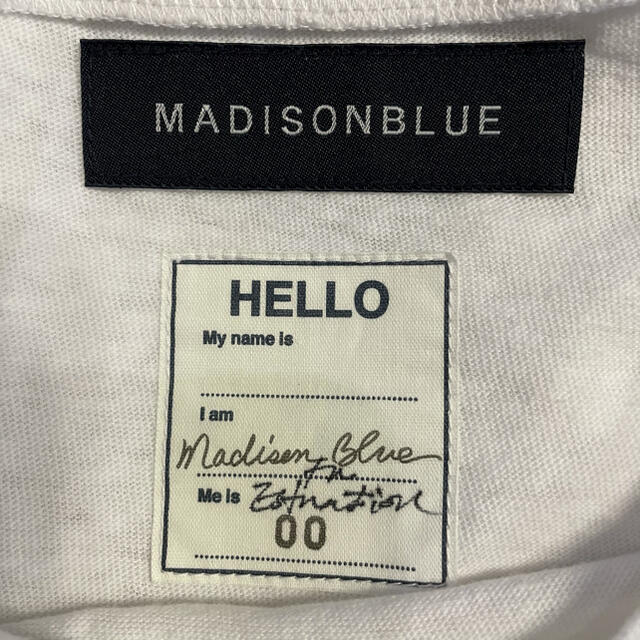 MADISONBLUE(マディソンブルー)の美品　マディソンブルー  Hello ハロー　Tシャツ　エストネーション　別注 レディースのトップス(Tシャツ(半袖/袖なし))の商品写真