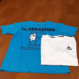 ルコックスポルティフ(le coq sportif)のドラえもんTシャツM,le coQTシャツL(Tシャツ/カットソー(半袖/袖なし))