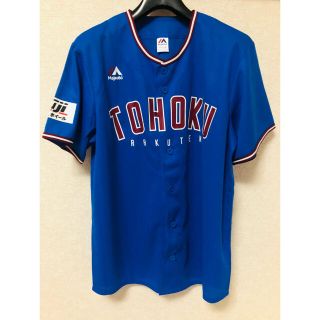 トウホクラクテンゴールデンイーグルス(東北楽天ゴールデンイーグルス)の2019 TOHOKU BLUE ユニフォーム　Mサイズ(ウェア)