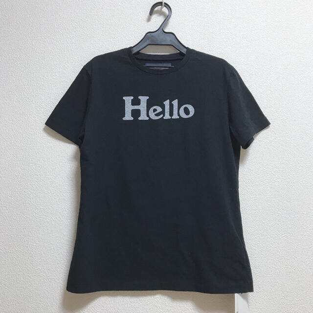 MADISONBLUE マディソンブルー HELLOクルーネックTシャツ 黒00 MADISONBLUE マディソンブルー HELLOクルーネックTシャツ 黒00