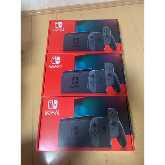 ニンテンドースイッチ　グレー　3台新品