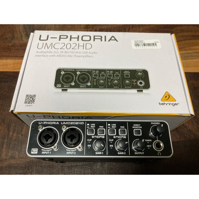 behringer UMC202HD  オーディオインターフェース　格安