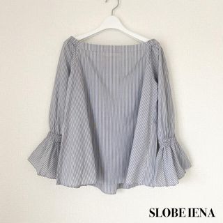 イエナ(IENA)のSLOBE IENA  スローブイエナ　ストライプブラウス　オフショルブラウス(シャツ/ブラウス(長袖/七分))