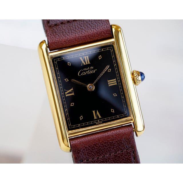 Cartier(カルティエ)の専用 美品 カルティエ マスト タンク ブラック ローマン LM Cartier メンズの時計(腕時計(アナログ))の商品写真