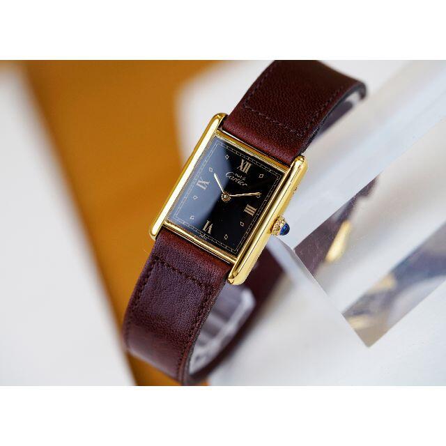 Cartier(カルティエ)の専用 美品 カルティエ マスト タンク ブラック ローマン LM Cartier メンズの時計(腕時計(アナログ))の商品写真