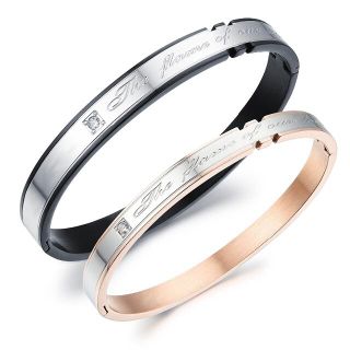 【正規品】2個セット！ペアルック ペアブレスレット Czダイヤ 送料無料(ブレスレット)