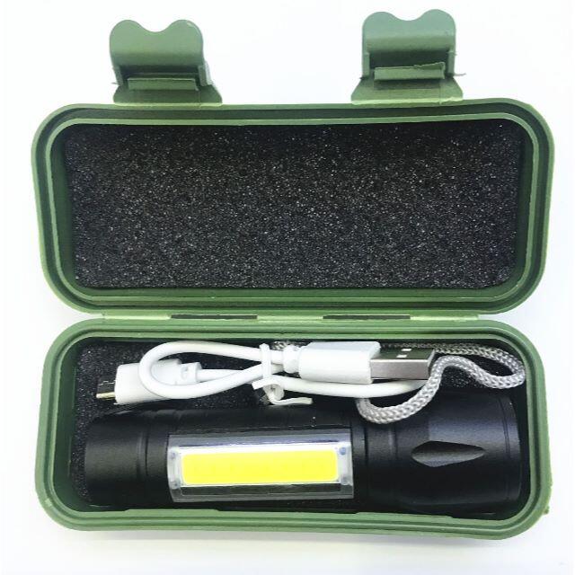強力 LED ライト ペンライト 懐中電灯 小型 強力 USB 充電式 停電 スポーツ/アウトドアのアウトドア(ライト/ランタン)の商品写真