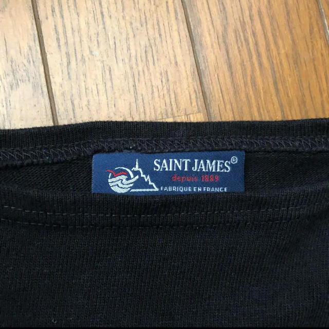 SAINT JAMES(セントジェームス)のセントジェームス  エルボーパッチ　バスクシャツ　T1 レディースのトップス(カットソー(長袖/七分))の商品写真