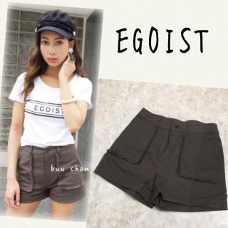 エゴイスト(EGOIST)のEGOIST♡フリンジデザイン麻混ショートパンツ(ショートパンツ)