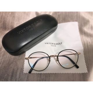 ヴィクターアンドロルフ(VIKTOR&ROLF)の【kzyhrtldn 様専用】VIKTOR&ROLF  おしゃれめがね　黒縁(サングラス/メガネ)