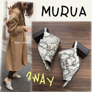 ムルーア(MURUA)のMURUA♡３WAYストラップサボサンダル(サンダル)