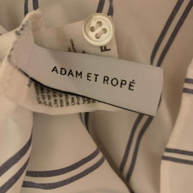 Adam et Rope'(アダムエロぺ)のADAM  ET ROPE ストライプブラウス レディースのトップス(シャツ/ブラウス(半袖/袖なし))の商品写真