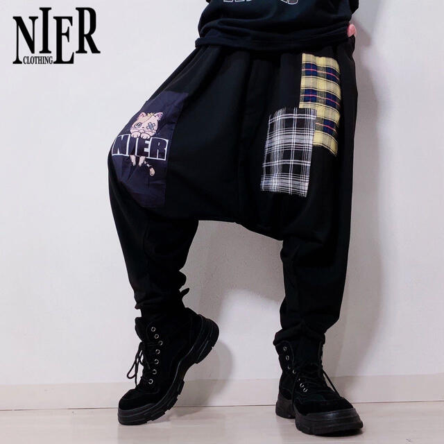 NieR SARROUEL PANTS ミケ サルエルパンツ 男女兼用 レディースのパンツ(サルエルパンツ)の商品写真