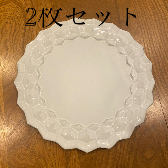 2枚セットAstier de Villatte キューブサイドプレート