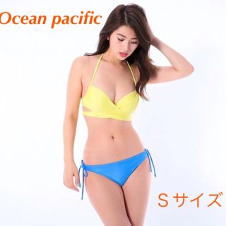 オーシャンパシフィック(OCEAN PACIFIC)の新品★OP  水着 ビキニ リバーシブルショーツ S イエロー(水着)