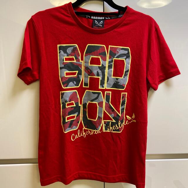 BADBOY(バッドボーイ)の美品☆BAD BOYレッドTシャツ160 キッズ/ベビー/マタニティのキッズ服男の子用(90cm~)(Tシャツ/カットソー)の商品写真