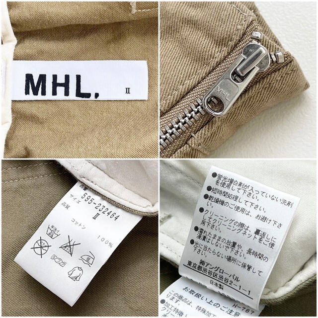 MHL. SUPERFINE COTTON オーバーオールスカート サイズ2 6