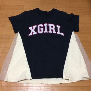 エックスガールステージス(X-girl Stages)のXGS＊レース付きTシャツ(Tシャツ/カットソー)