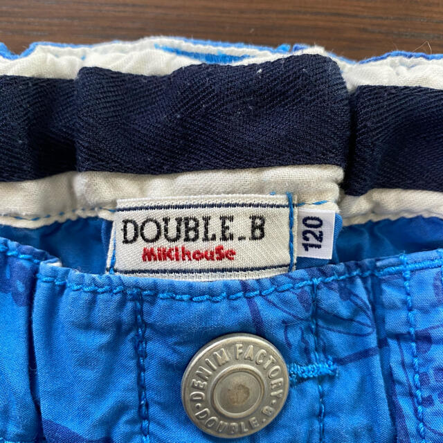 DOUBLE.B(ダブルビー)のダブルB☆ハーフパンツ（ブルー） キッズ/ベビー/マタニティのキッズ服男の子用(90cm~)(パンツ/スパッツ)の商品写真