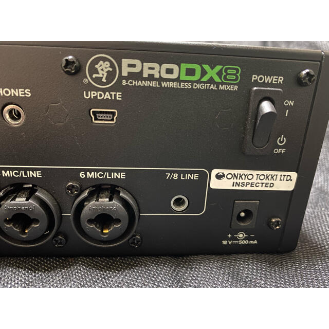 MACKIE ワイヤレスデジタルミキサー　PRO ＤＸ８　中古美品 楽器のレコーディング/PA機器(ミキサー)の商品写真