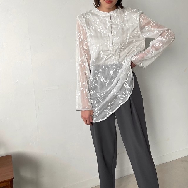 willfully embroidery chiffon sheer BL