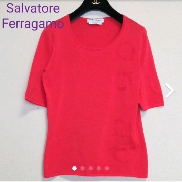 Salvatore Ferragamo(サルヴァトーレフェラガモ)のSalvatore Ferragamo ガンチーニ サマーニット レディースのトップス(ニット/セーター)の商品写真