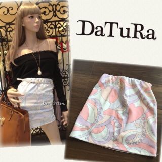 ダチュラ(DaTuRa)のDaTuRa♡ハートマーブルミニスカート(ミニスカート)