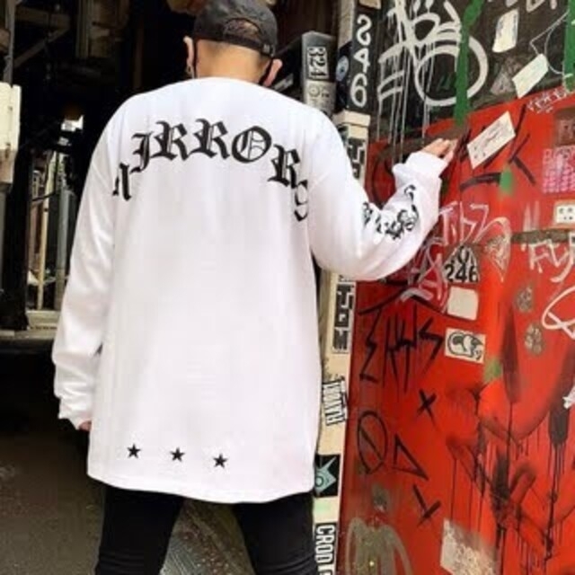 MIRROR9 黒 Angelo logo longsleeve Tshirt 2