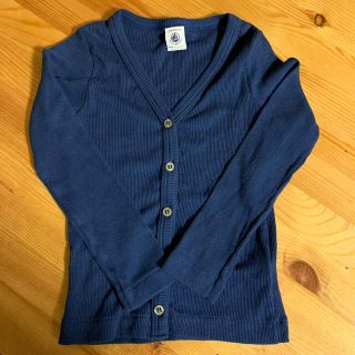 プチバトー(PETIT BATEAU)のプチバトー　リブカーディガン　カットソー(カーディガン)