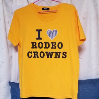 ロデオクラウンズ(RODEO CROWNS)の優蓮(๑•̀╰╯-)様　美品☆ロデオ☆Tシャツ(フリー)(Tシャツ(半袖/袖なし))