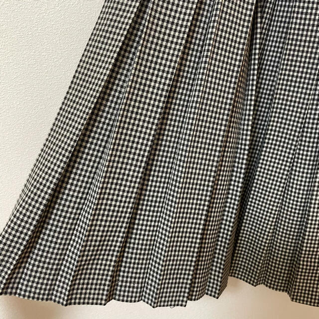 古着 vintage ギンガムチェックスカート レディースのスカート(ひざ丈スカート)の商品写真
