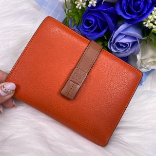 ロエベ(LOEWE)の✨美品✨LOEWE ロエベ パーティカル ウォレット 2つ折り財布 コンパクト(財布)