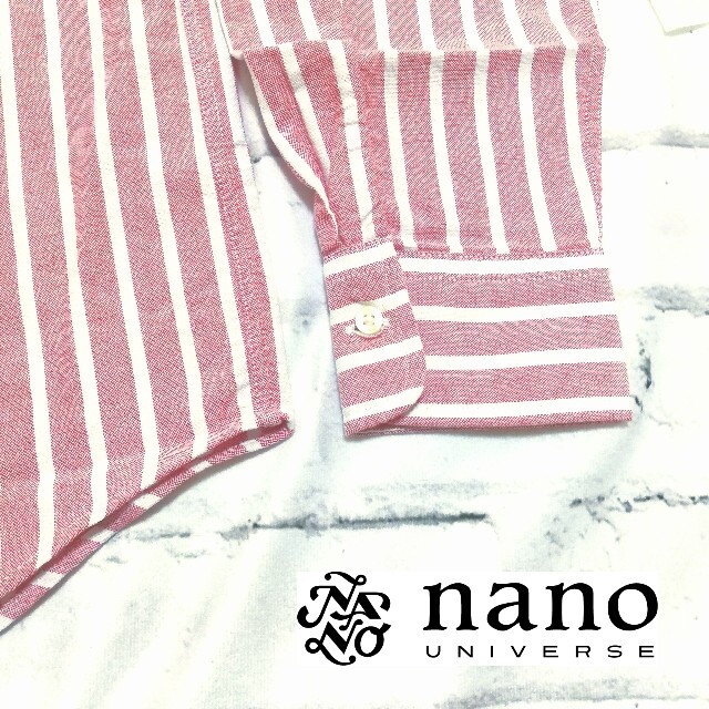 nano・universe(ナノユニバース)の【未使用】nano  universeオックスシャツ　長袖　ストライプ　ビジネス メンズのトップス(シャツ)の商品写真