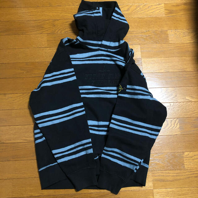 Supreme Stone Island Warp Stripe Hooded | hartwellspremium.com