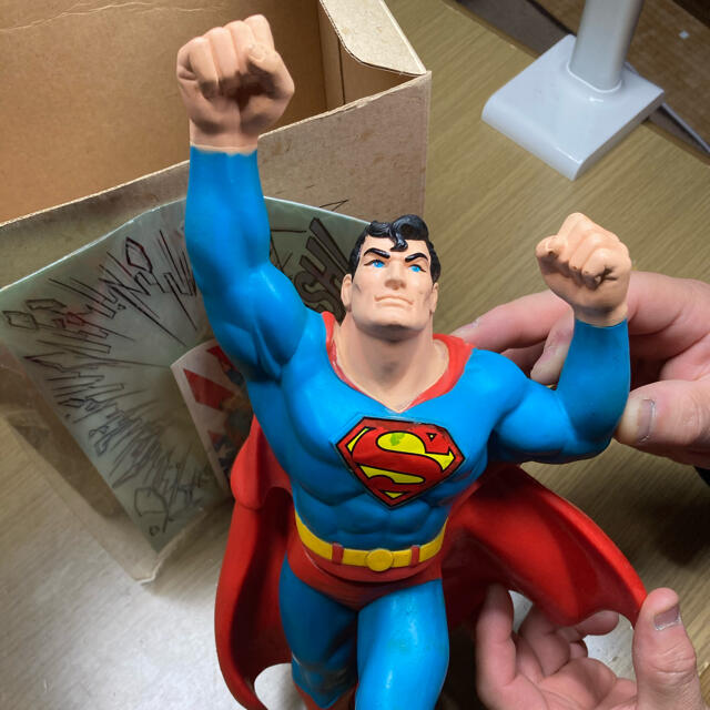 「スーパーマン」ポップウィンドウフィギュア　当時物 エンタメ/ホビーのフィギュア(その他)の商品写真