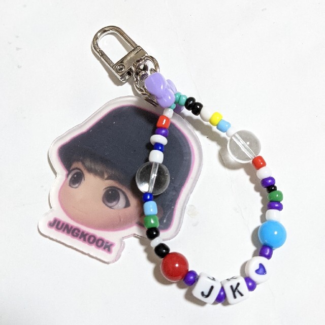 防弾少年団(BTS)(ボウダンショウネンダン)の💜BTS 防弾少年団 TINYTAN キーホルダー ②/JK💜ジョングク レディースのファッション小物(キーホルダー)の商品写真