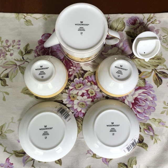 WEDGWOOD(ウェッジウッド)のご予約品【未使用美品】ウェッジウッド★インディア★ジャパニーズティーセット インテリア/住まい/日用品のキッチン/食器(食器)の商品写真