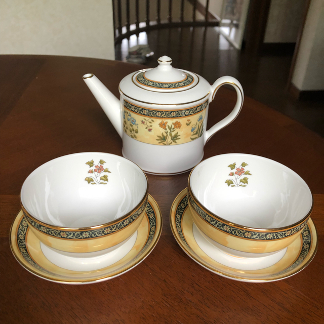 WEDGWOOD(ウェッジウッド)のご予約品【未使用美品】ウェッジウッド★インディア★ジャパニーズティーセット インテリア/住まい/日用品のキッチン/食器(食器)の商品写真