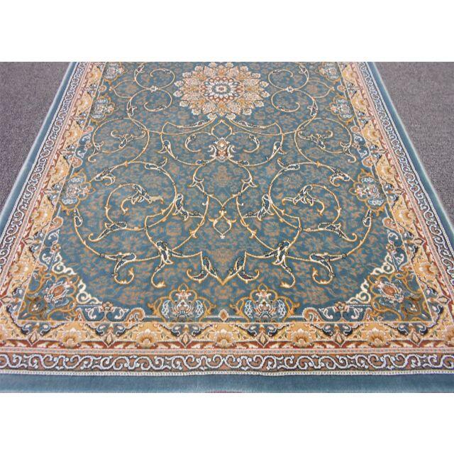 高品質！高密度、立体柄！本場イラン産 絨毯！60×90cm‐21001