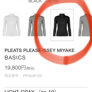 プリーツプリーズイッセイミヤケ(PLEATS PLEASE ISSEY MIYAKE)の新品未使用　イッセイミヤケ　プリーツプリーズ　ベーシックトップス　長袖(カットソー(長袖/七分))